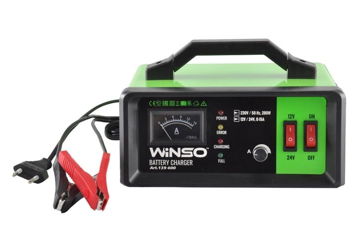 Зарядний пристрій для акумуляторів Winso (139400) 12-24V 15A