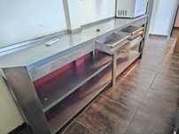 Bancada em aço inox