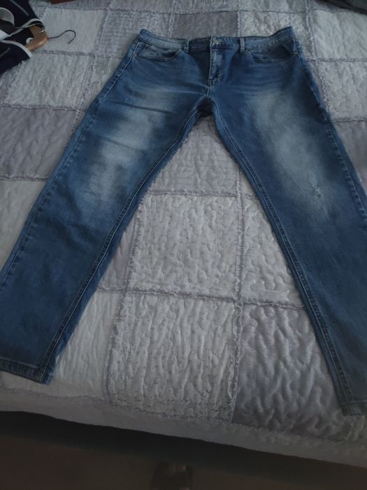 Spodnie męskie Jeans Msara z drapkami