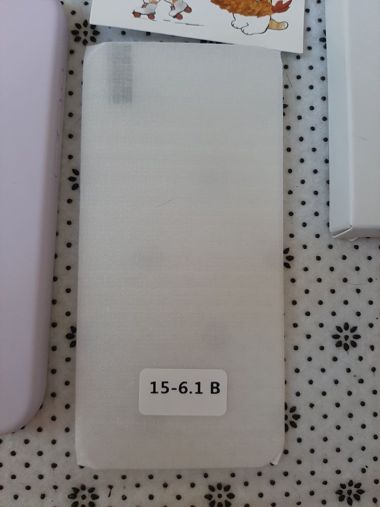 Zestaw Fioletowe Etui i 2x szybka dla IPhone 15 Pro