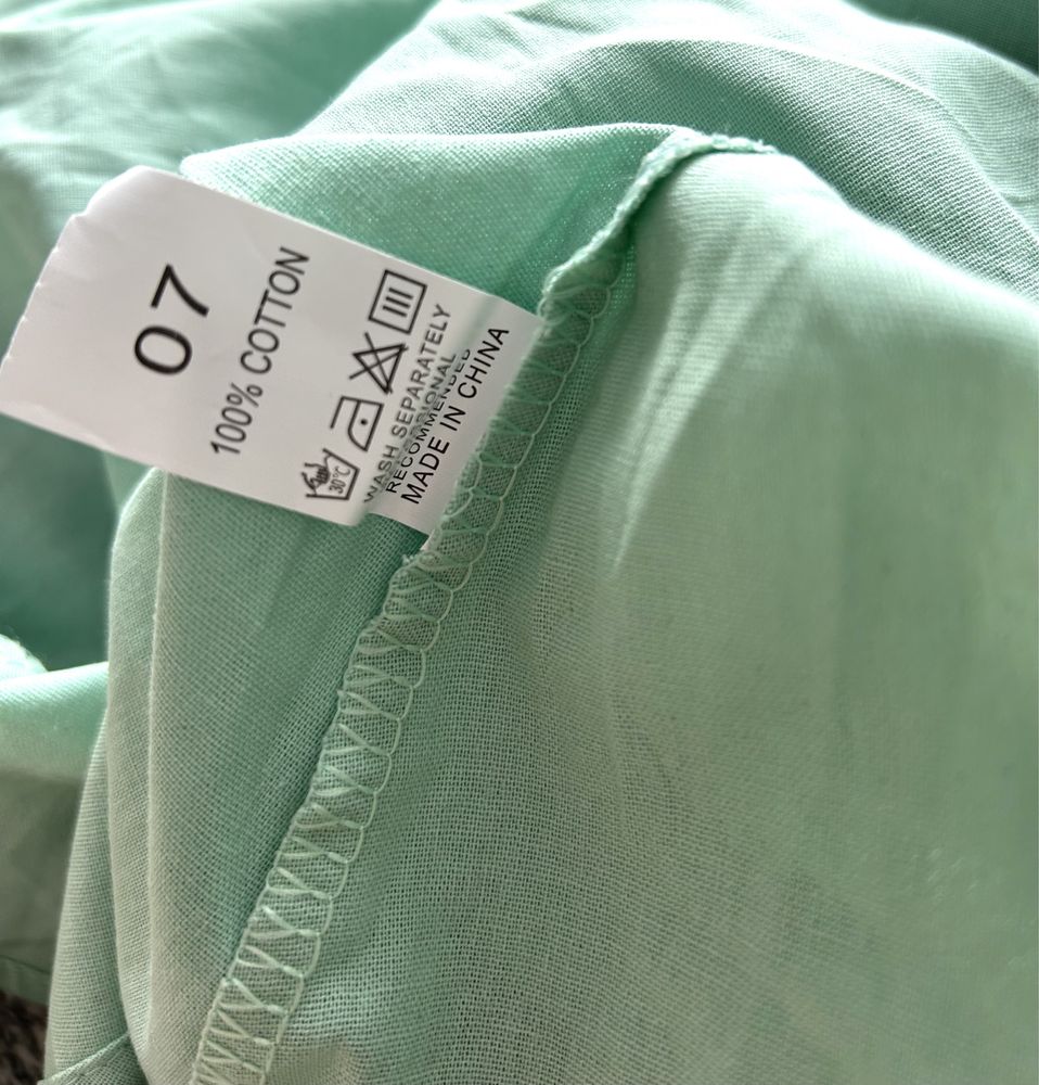 Dluga letnia sukienka XXL kolor mięt/matcha