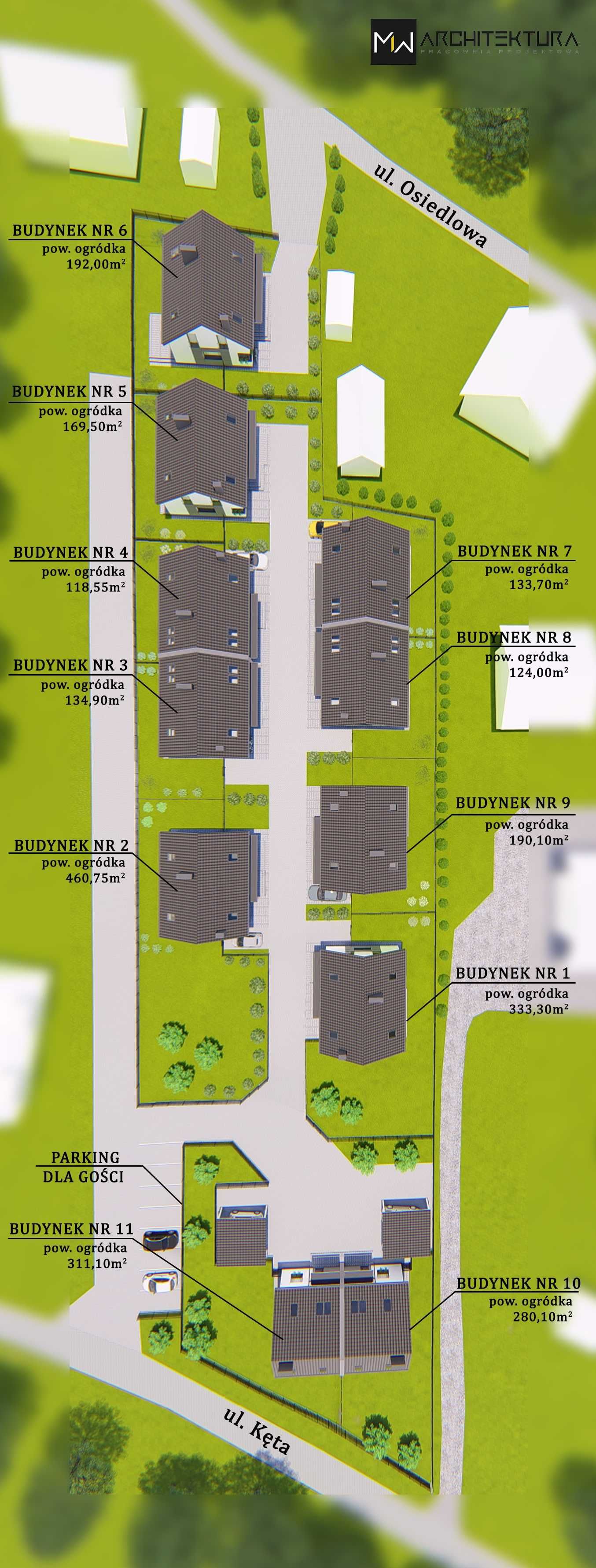 Nowe domy Wolnostojące / Bliźniacze 132m2 z garażem Nowy Sącz ZAWADA