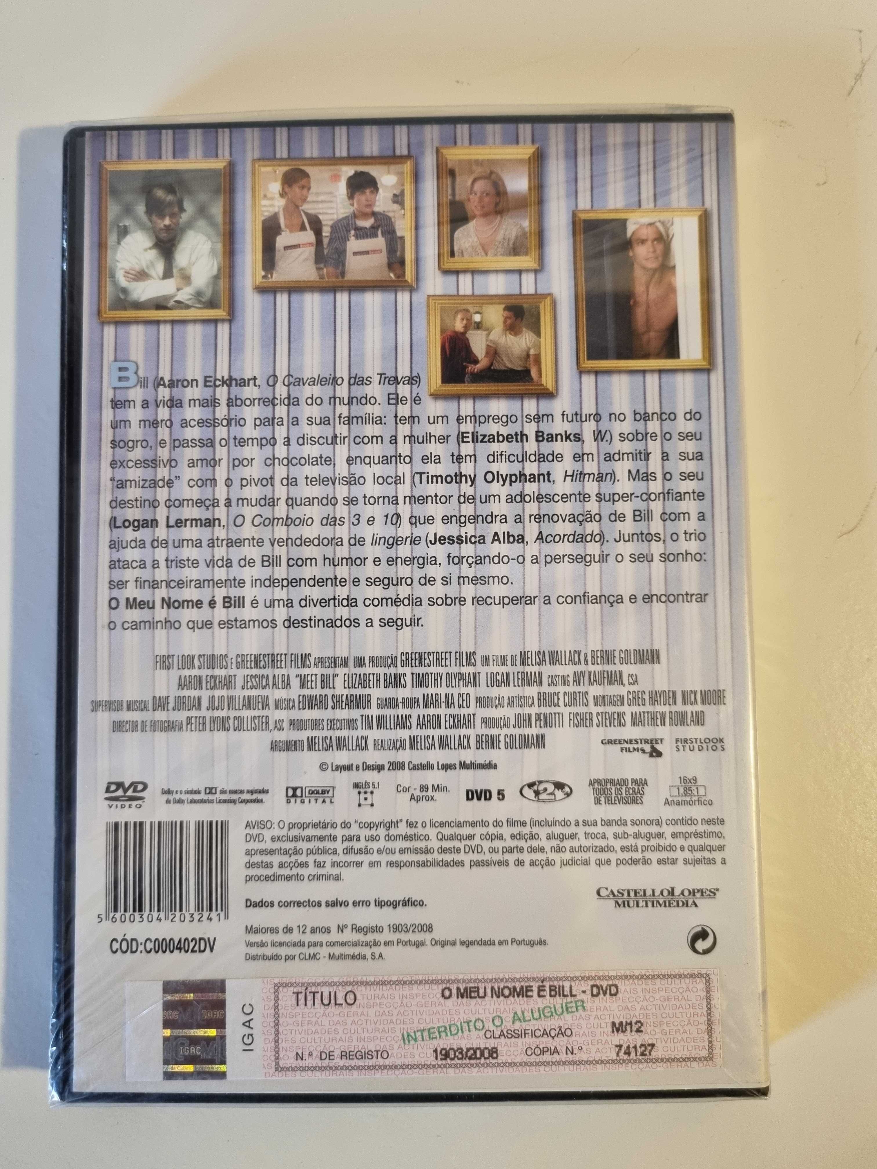 DVD do filme "O meu nome é Bill" NOVO Selado