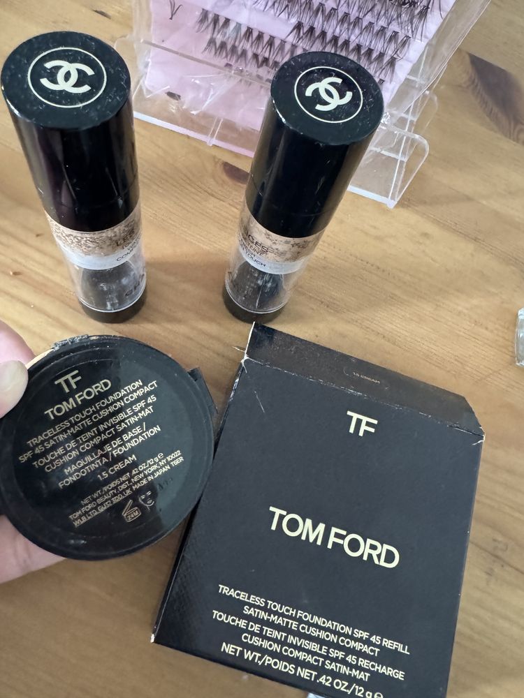 Podklady chanel i tom ford podkład do makijażu zestaw