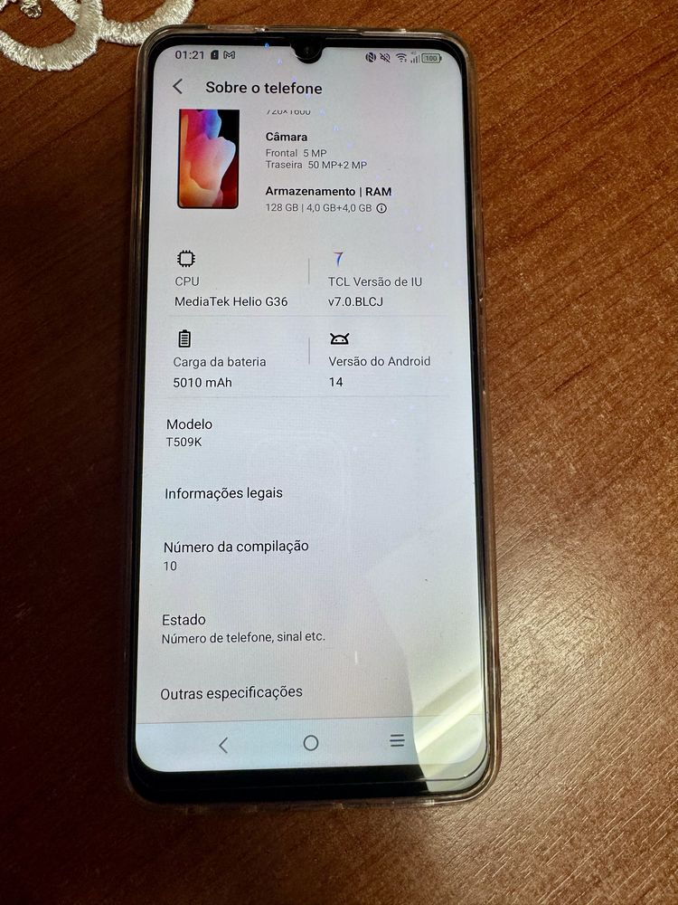 Vendo telemovel completamente como Novo TCL 505