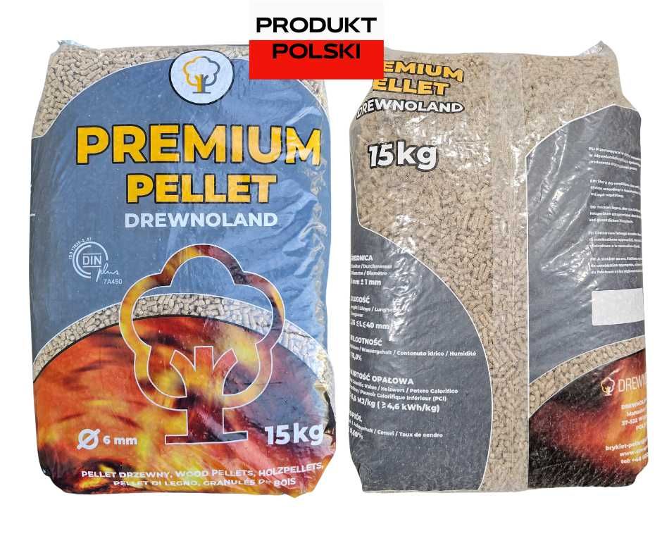 Pellet Premium iglasty 6mm certyfikat DIN Plus A1 Producent Drewnoland