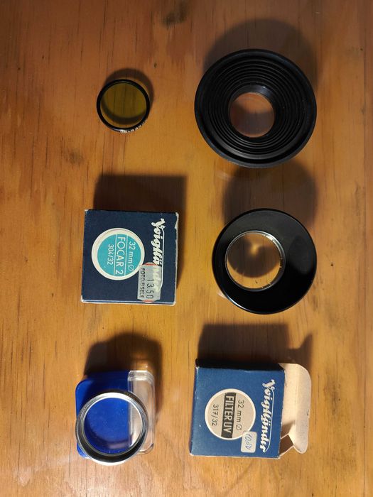 Voigtlander - Conjunto de Acessórios - Bom Estado