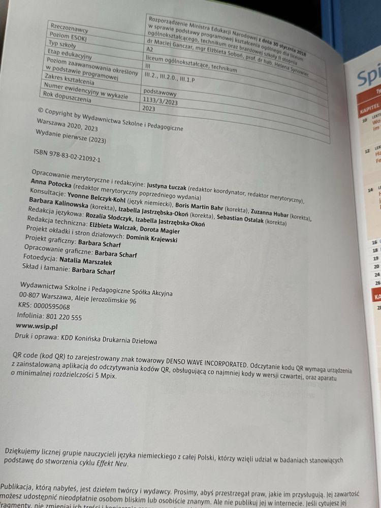 Język niemiecki podręcznik Effekt Neu 3