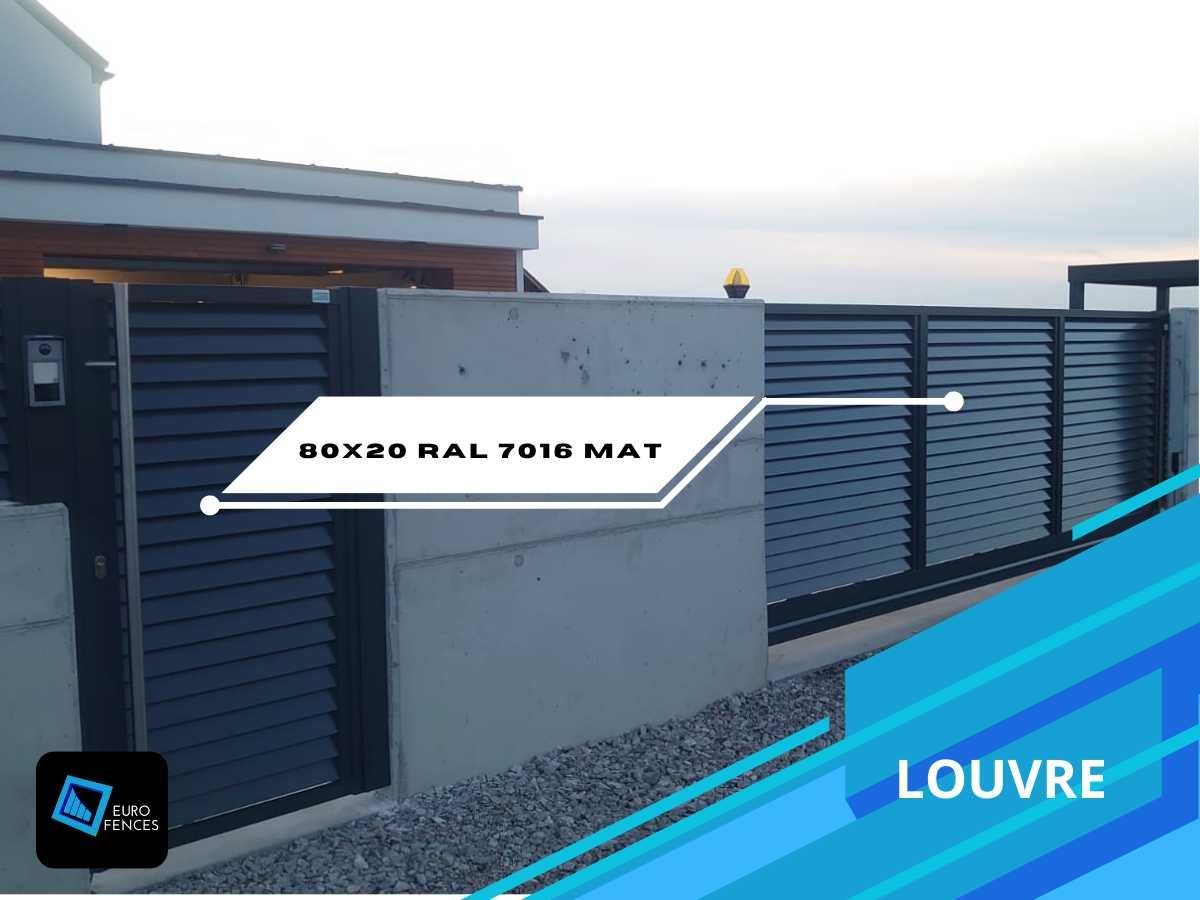 Aluminiowa brama Louvre  - polski producent ogrodzeń Euro Fences