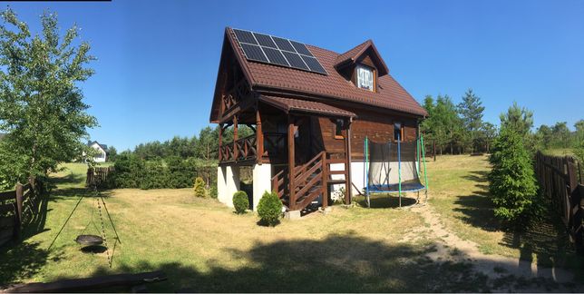Domek domki nad jeziorem Kopanica Augustów Suwalszczyzna Mazury