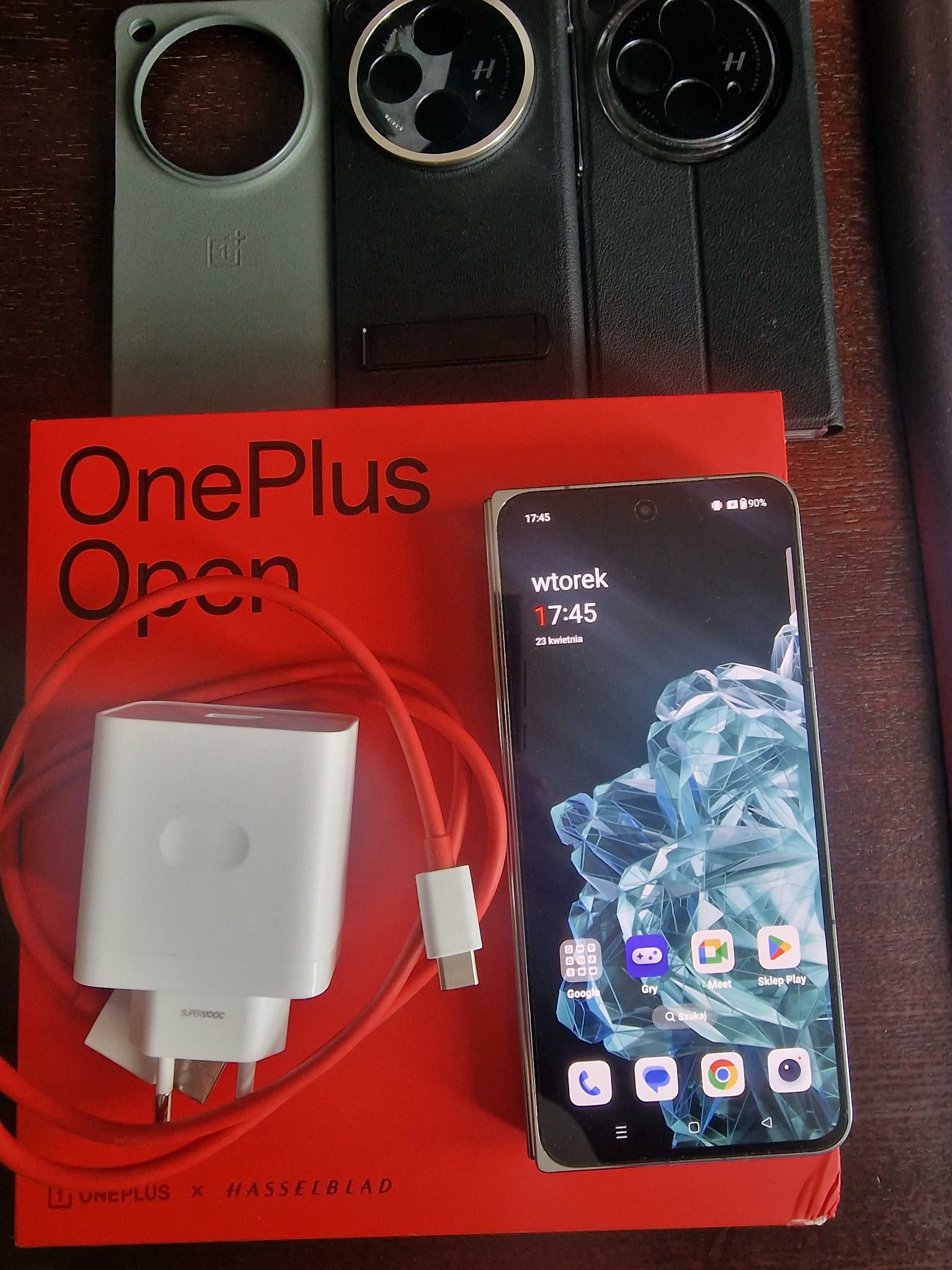 Oneplus Open 16/512GB Android 14 gwarancja etui ładowarka SUPER ZESTAW