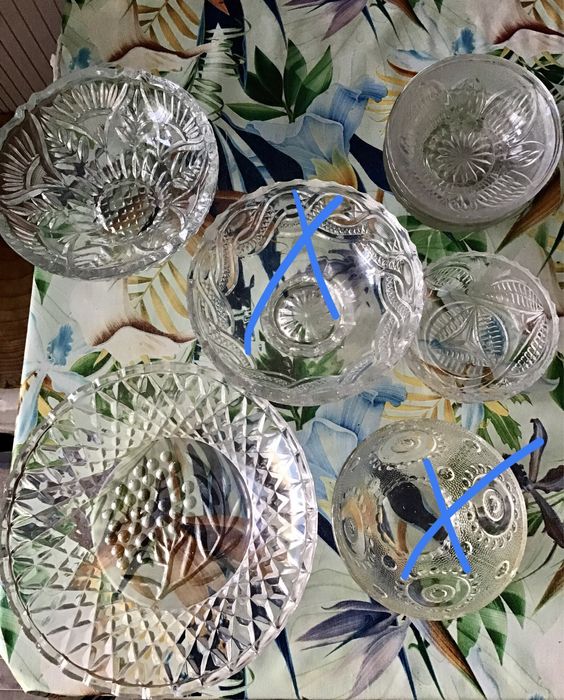 Салатниця хрусталь тарілка посуда кришталева креманка