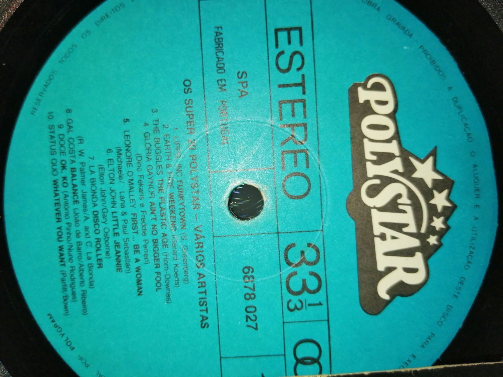 Polystar - Super 20	(Vinil)	disco de vinil como novo!!