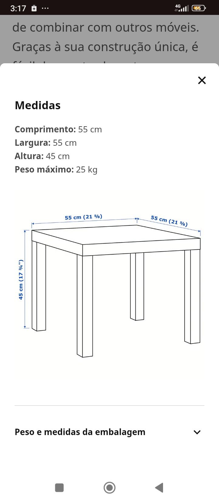 Mesa de apoio IKEA