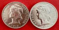 1 Escudo 1915 e 1916 duas moedas