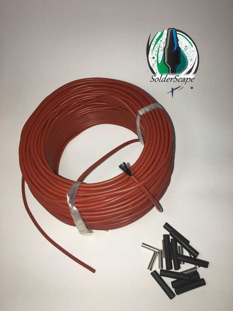 Гріючий карбоновий кабель 33 Ом 12k 50 метрів
