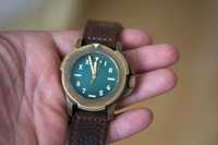 Zegarek Maranez Bangla 44mm diver 300M, brass brąz bronze