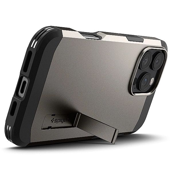 Etui Spigen Tough Armor MagSafe z podstawką na iPhone 16 Pro Max - gun