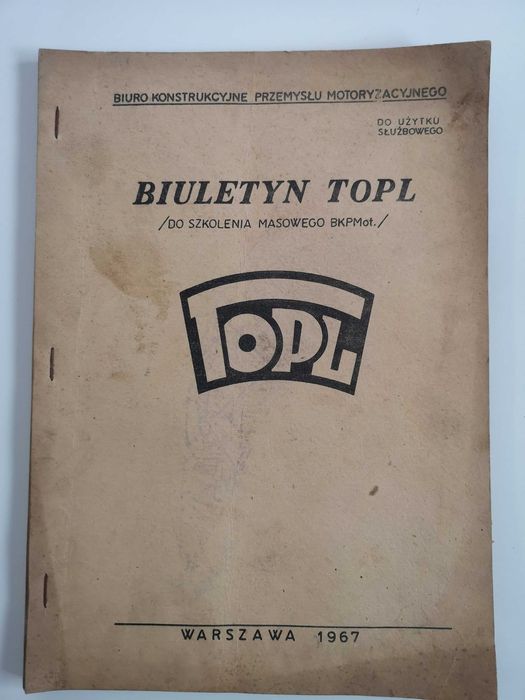 Biuletyn TOPL Warszawa 1967 PRL
