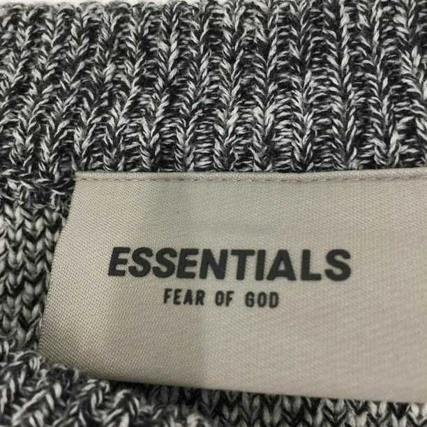 Essentials Fear Of God sweter z dzianiny big central logo vintage L