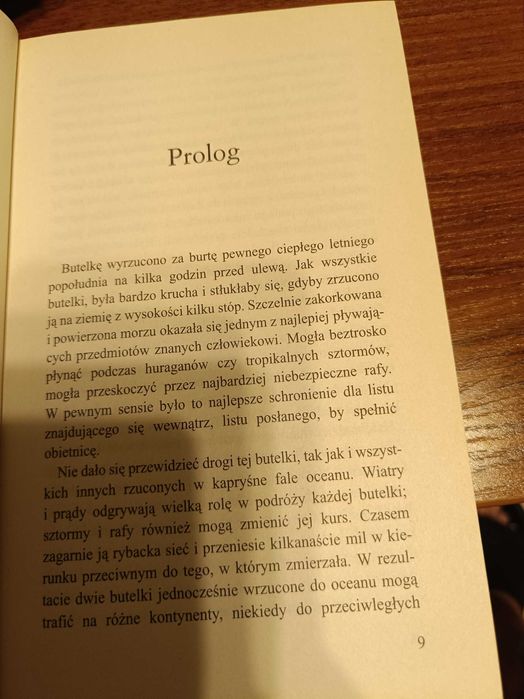 JAK NOWA List w butelce Nicholas Sparks