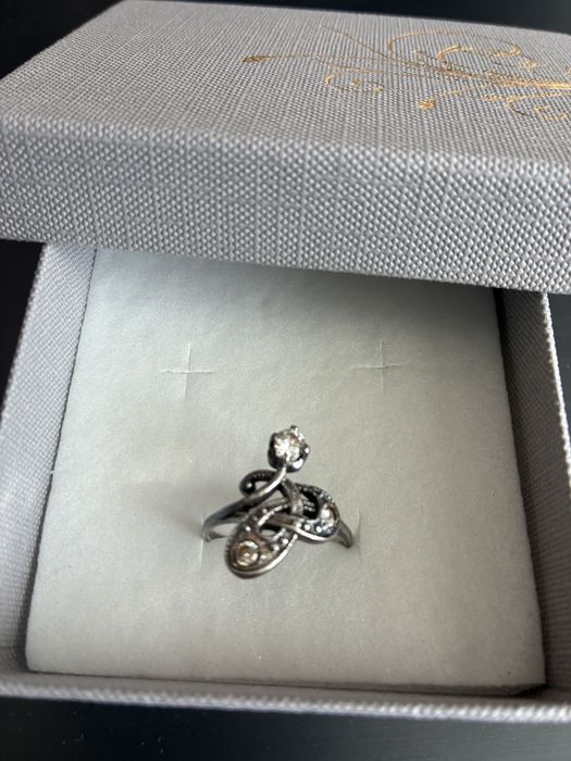 Срібна каблучка, кубічний Цирконій. Украіна