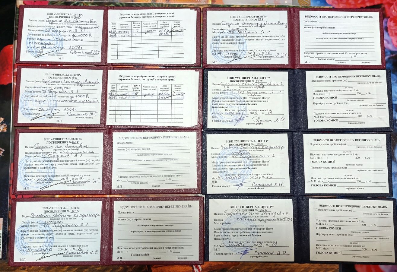 Старые документы разные удостоверения грамоты свидетельство