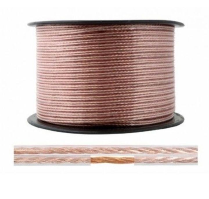 Przewód kabel 2x2.5mm2 gruby 4m do kolumny wzmacniacz CCA
