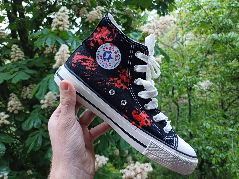 Кеди з принтом Токійський гуль