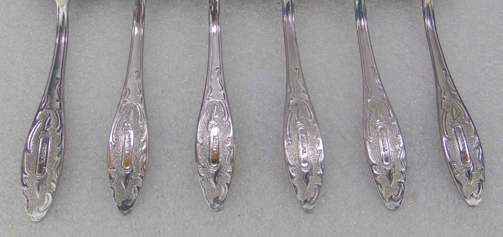 Radzieckie Sztućce, Łyżeczki нерж - 6 szt.