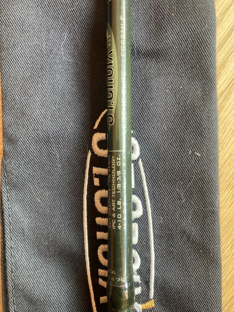 St. Croix Legend Elite 6’6(1/16-1/4oz). 6’6(1/8-3/8oz).7’(3/16-5/8oz).