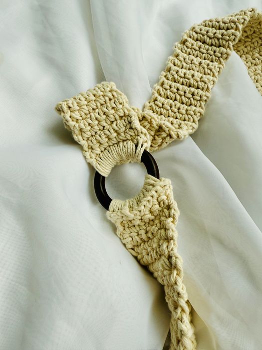 Ręcznie robiona torebka na szydełku — boho, bawełniana, unikatowa