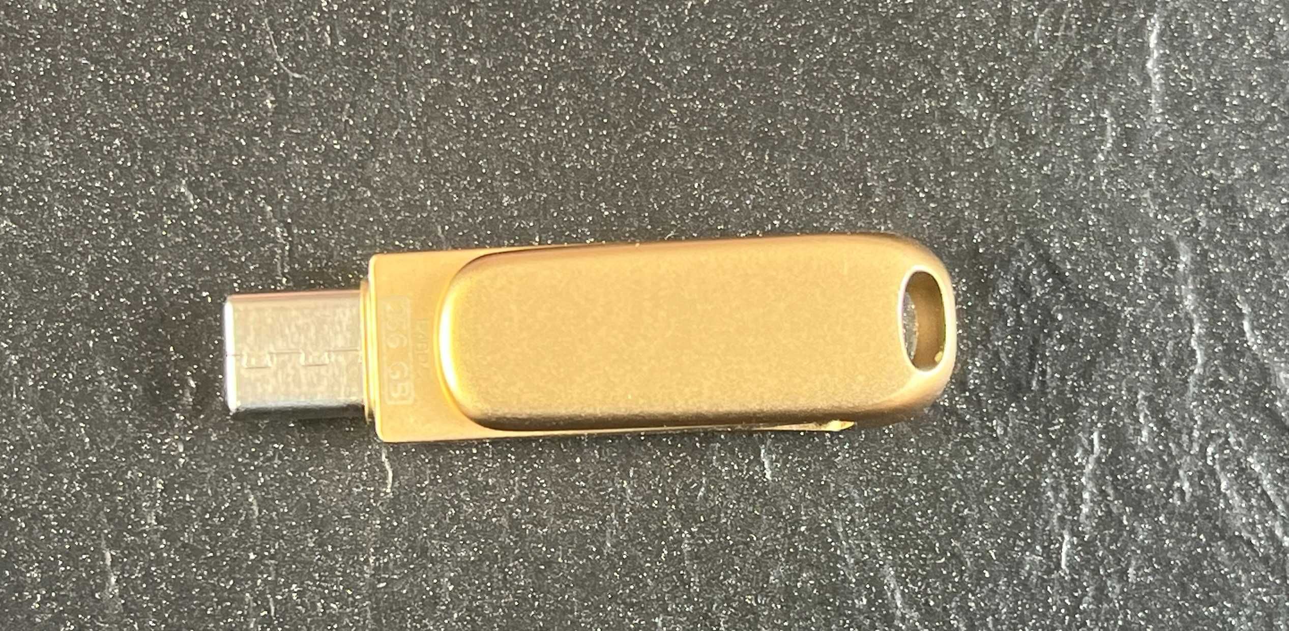 Pendrive SanDisk 02 256 GB USB 2.0, USB 3.1 typ C złoty