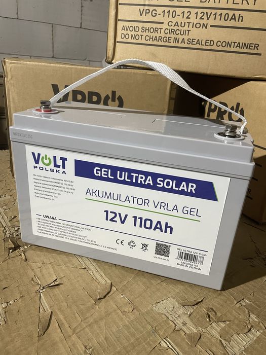 Акумулятор Volt Polska GEL ULTRA SOLAR 12V 110Ah. Гельовий акумулятор