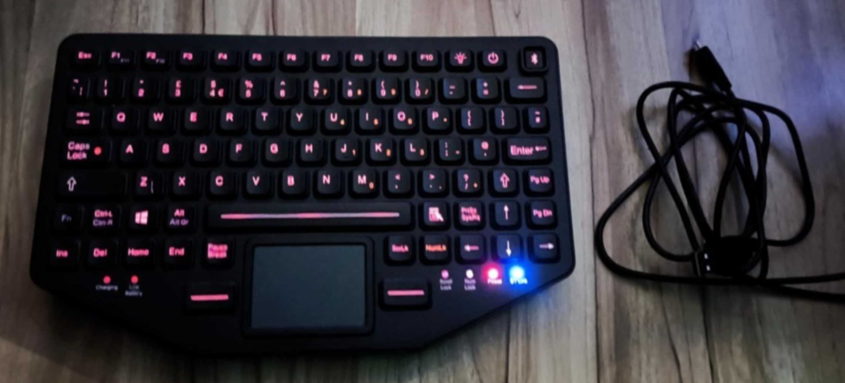 Przemysłowa klawiatura typu SLIM USB/Bluetooth- iKey BT-870-TP-SLIM