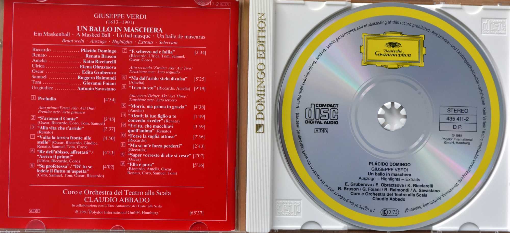 Giuseppe Verdi - Un ballo in maschera [CD]