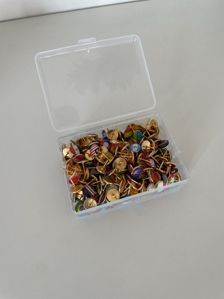 Pins bandeiras 194 paises