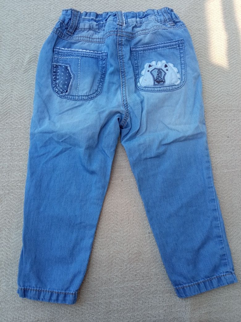 Spodnie jeansowe joggery Next r.92