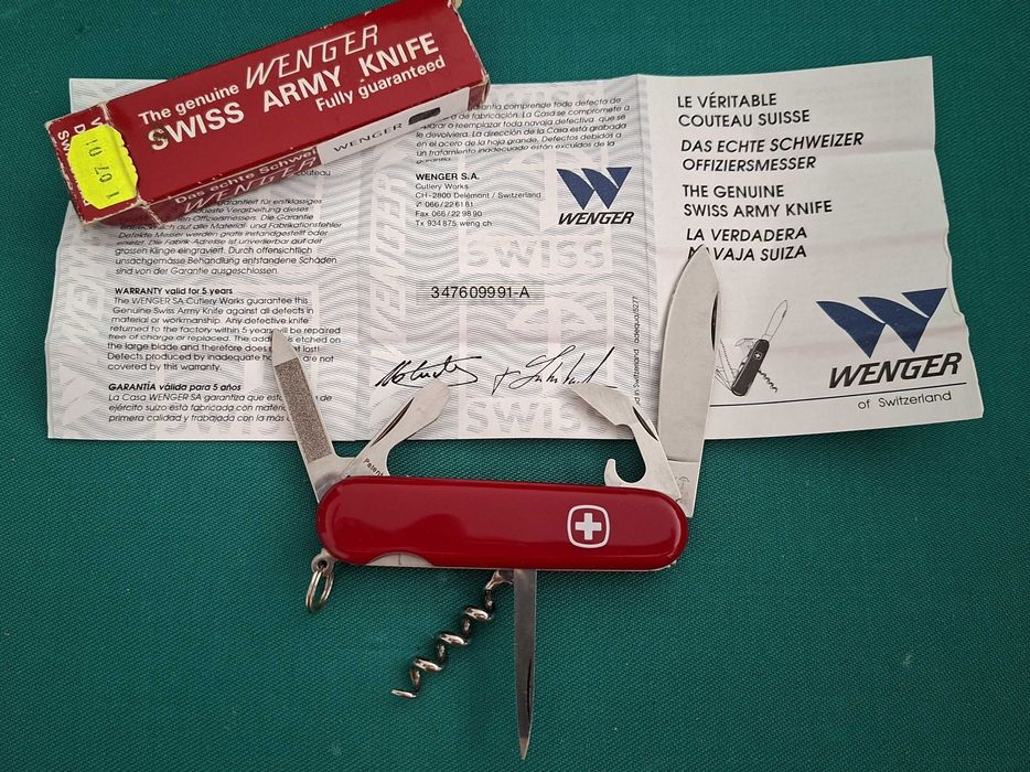 Wenger Delemont de duas camadas, vintage, com caixa original - NOVO