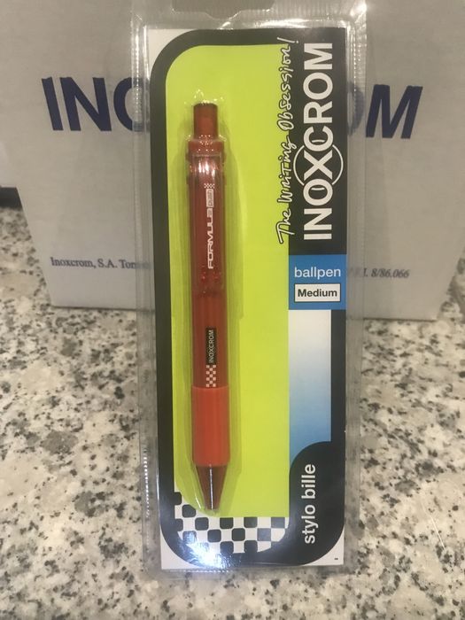 Esferográfica Inoxcrom Vermelha 100 Unidades