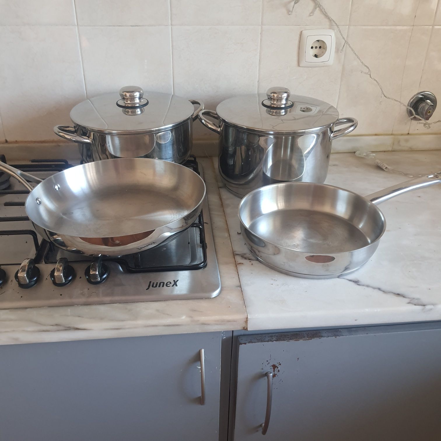 Conjunto de tachos, frigideiras e panelas [4 PÇs] da para todOsFogõe