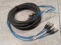 Kabel multicore pyta audio XLR 4x Neutrik XLR przewód wieloparowy 15m