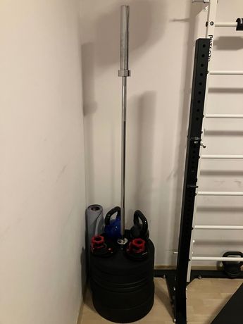 Gryf olimpijski, sztanga, obciążenie bumperowe