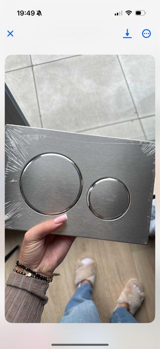 Przycisk spłukujący geberit sigma 20 stal szczotkowana nierdzewna