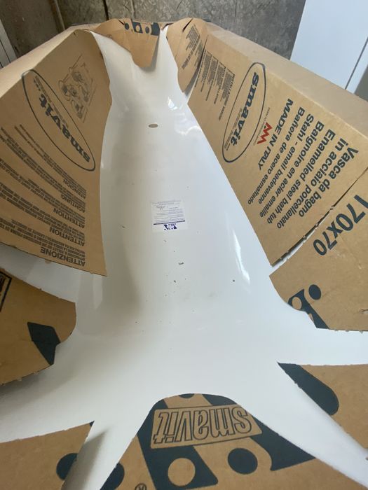 Нова Ванна Стальна Smavit (Italy) 170x70 (ніжки в комплекті)