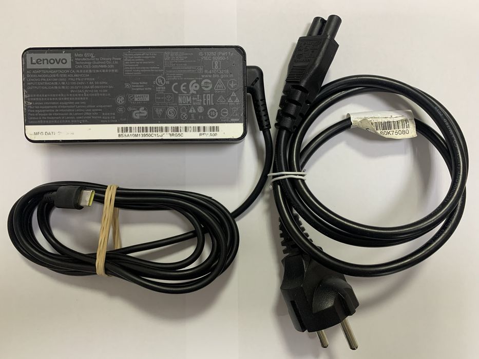 Блок живлення до ноутбука LENOVO USB Type-C 65W (ADLX65YCC3A)
