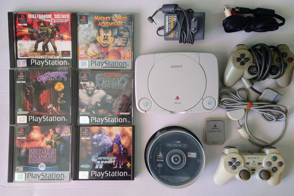 PSone PSX konsola PlayStation slim gry