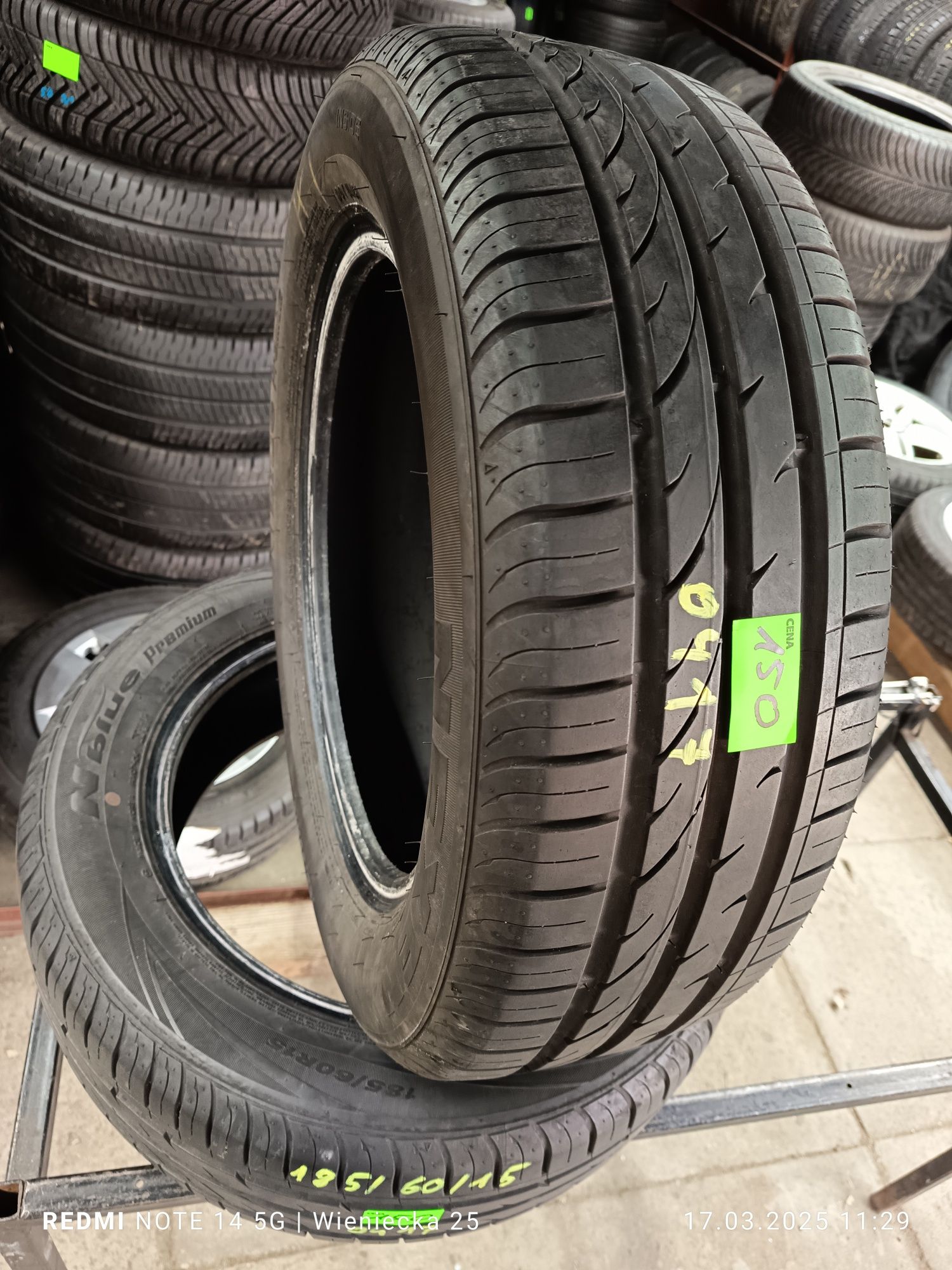Opony używane lato 185/60/15 Nexen! Montaż Gratis! Wysyłka!
