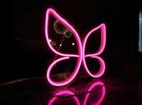 Motyl, Produkcja neonów, neonowy znak świetlny