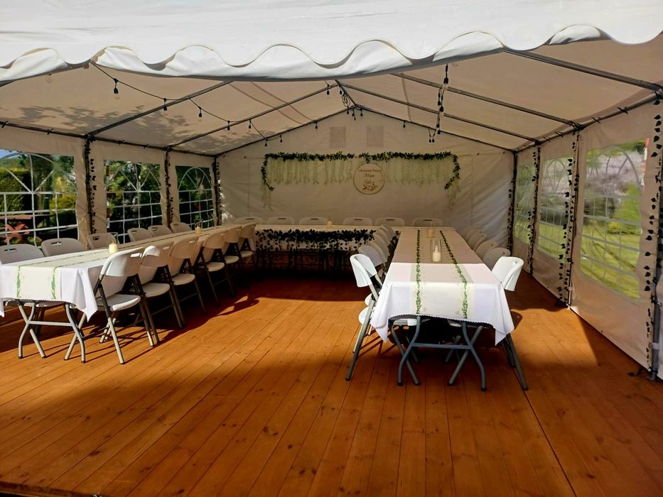 Wynajem namiotów imprezowych, stołów, krzeseł